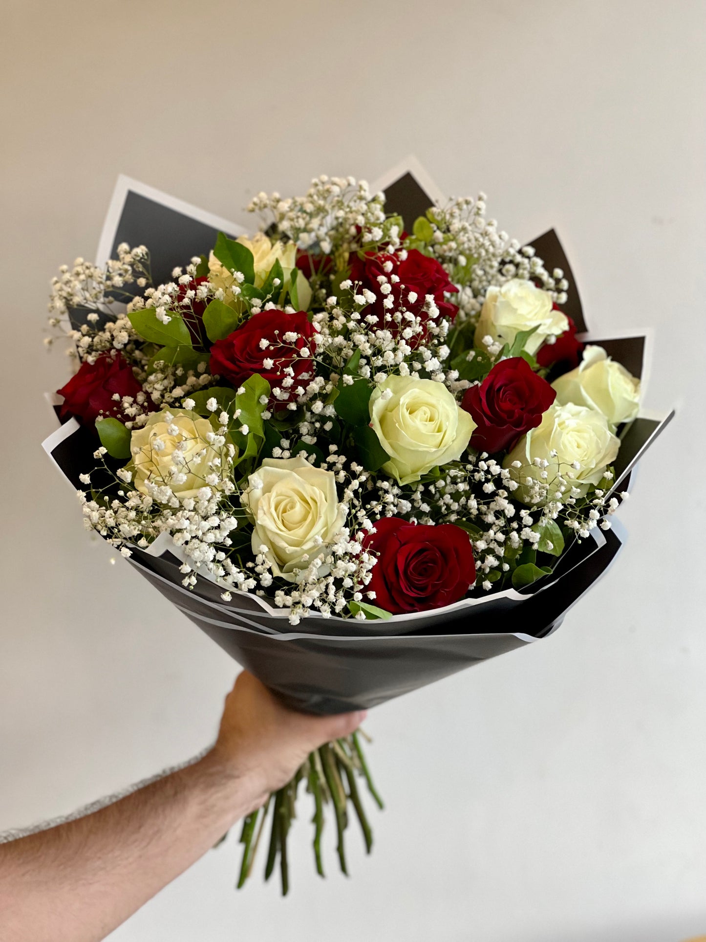 Red and White (24 stems)