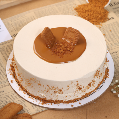 Caramel Biscuit Cake