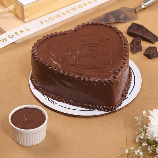 Classic Chocolate Cake (Heart Shaped)