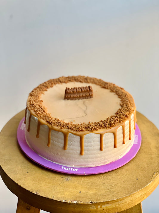 Caramel Biscuit Cake