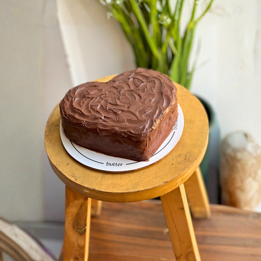 Classic Chocolate Cake (Heart Shaped)