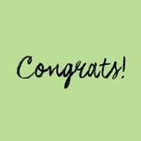 Congratulations card
