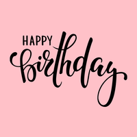 Happy Birthday card, alternate design